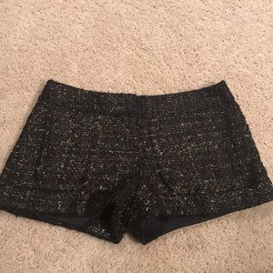 Express Black and Gold Shorts